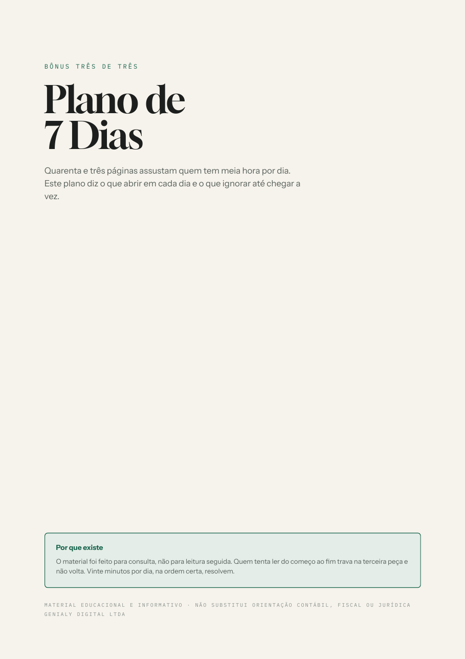 Capa do bônus Plano de 7 Dias