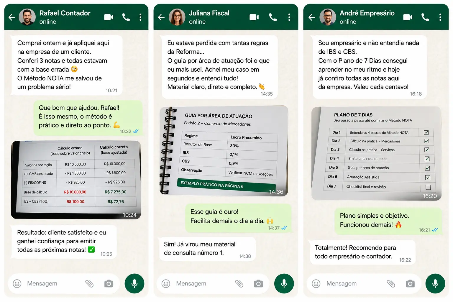 Conversas sobre a aplicação do Método NOTA